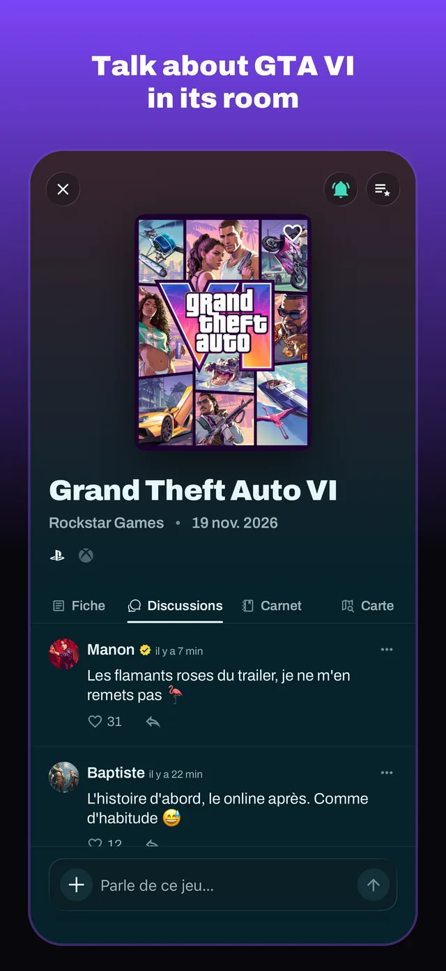 Talk about GTA VI in its room