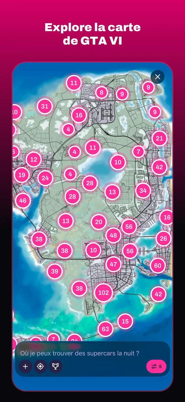 Explore la carte de GTA VI