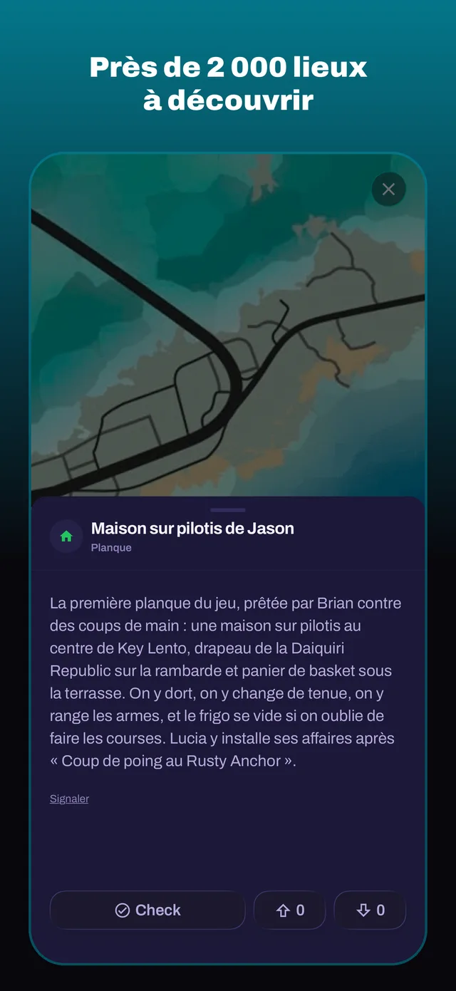 Près de 2 000 lieux à découvrir
