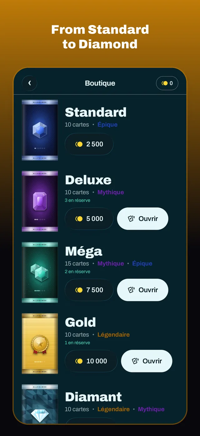 From Standard to Diamond