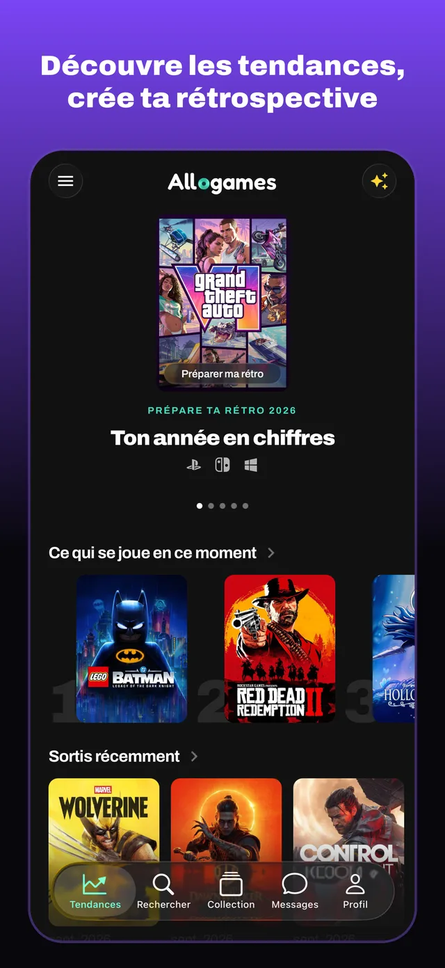Découvre les tendances, crée ta rétrospective
