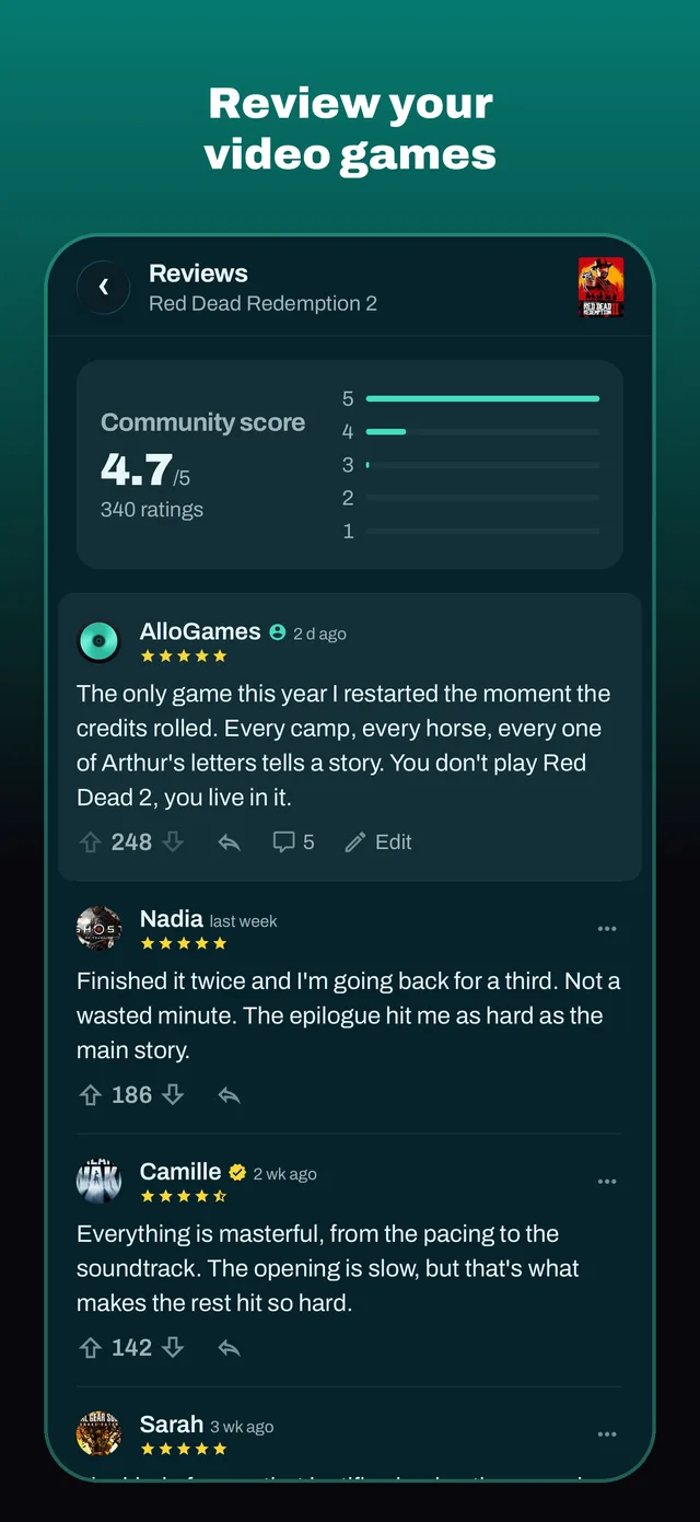 Review your video games