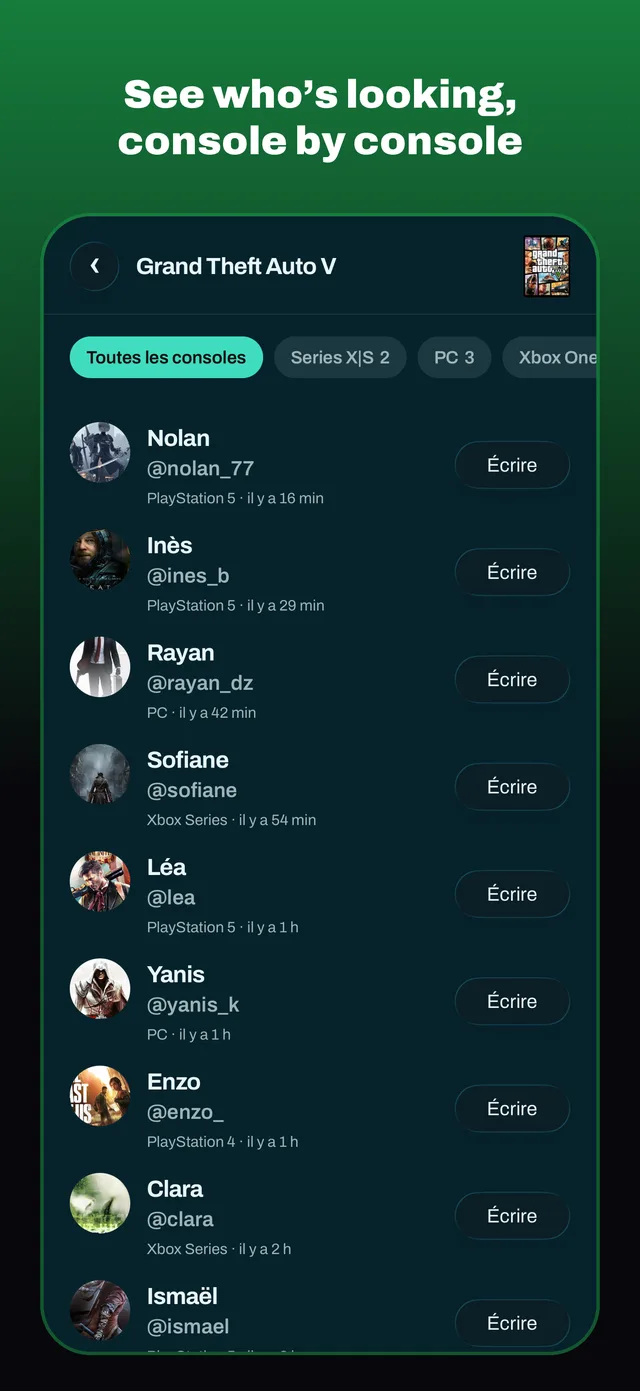 See who’s looking, console by console